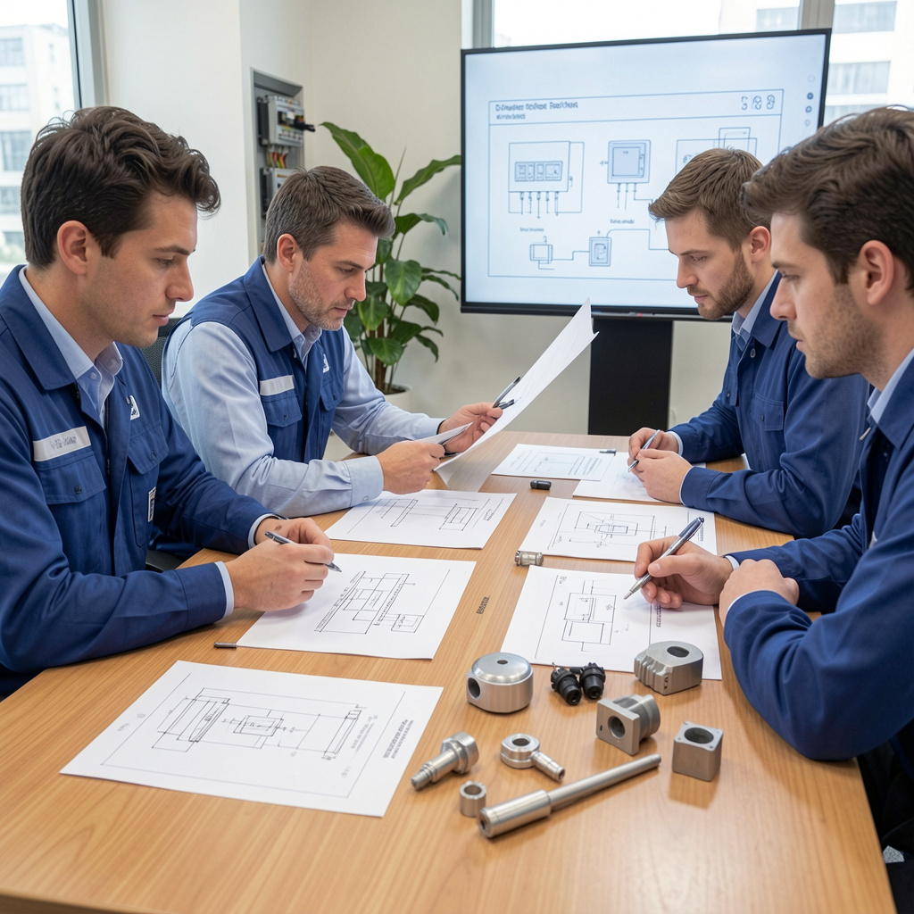 Reunião de consultoria de engenharia